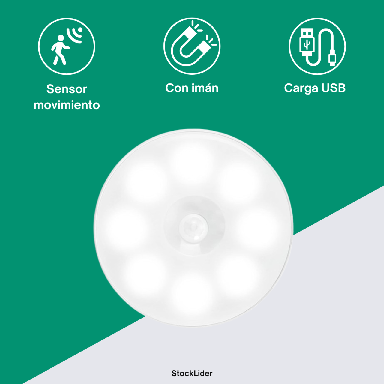 Luz Mágica™ – Iluminación instantánea, sin interruptores