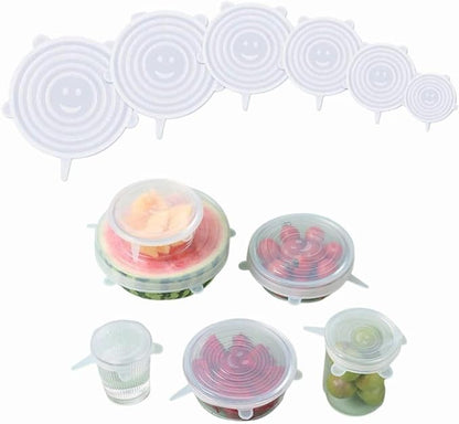 Tampas de Silicone Reutilizáveis - FreshSeal™