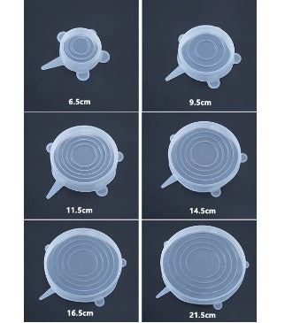 Tampas de Silicone Reutilizáveis - FreshSeal™
