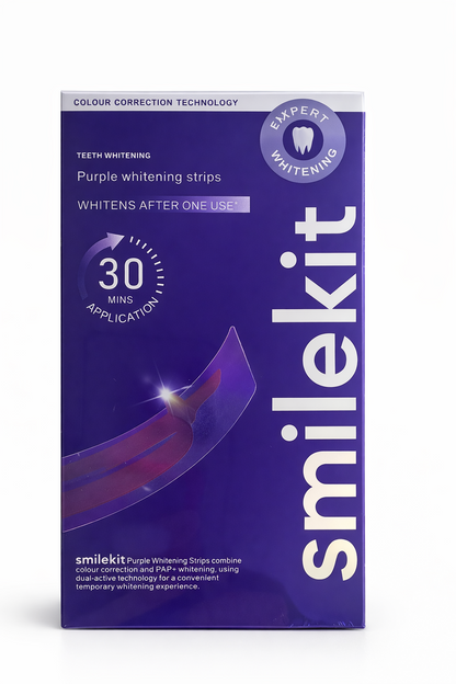 Tiras Branqueadoras Dentárias - SmileKit Purple White (EH)