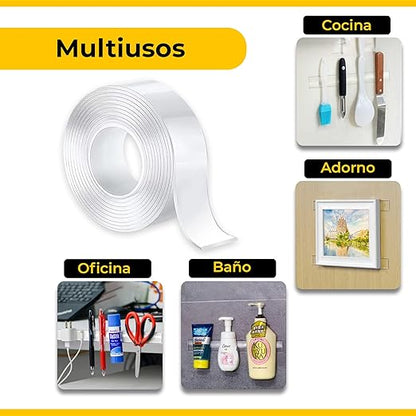 Fita Adesiva Dupla Face Extra Forte - NanoFix Ultra™ - 3 metros