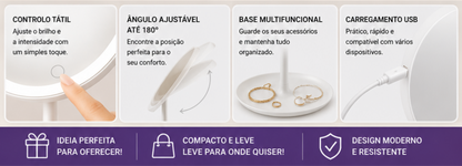Espelho LED GlamView 360™
