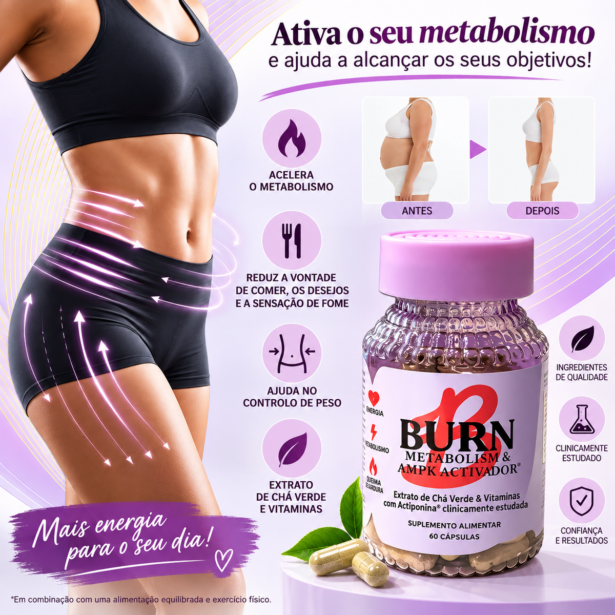 Ativador do Metabolismo Lemme Burn