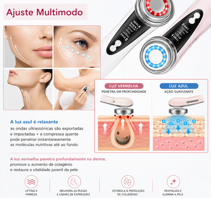 Massageador Facial - skincare - DermaLift Pro™ LED