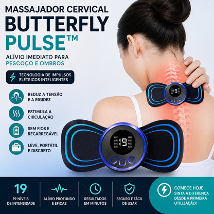Massageador Cervical Elétrico Butterfly Pulse™