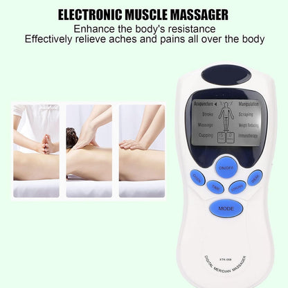 Estimulador Muscular Masageeador com Electrodos adesivos