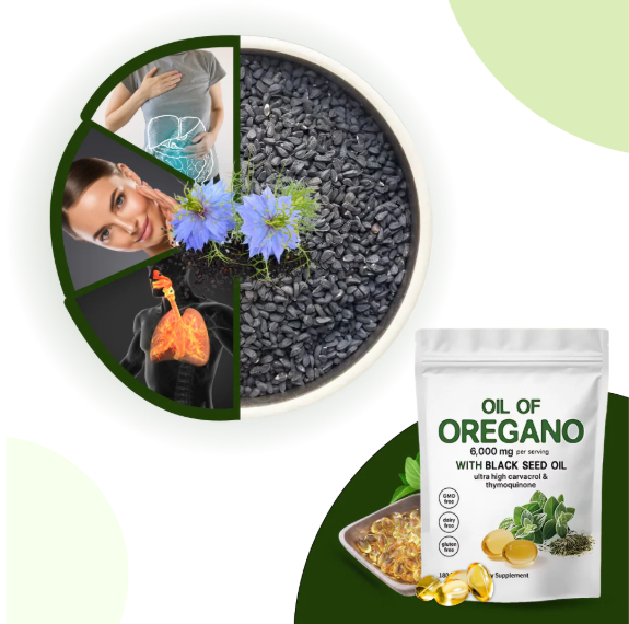 Cápsulas de Óleo de Orégãos - 180 CAPSULAS - 3 MESES