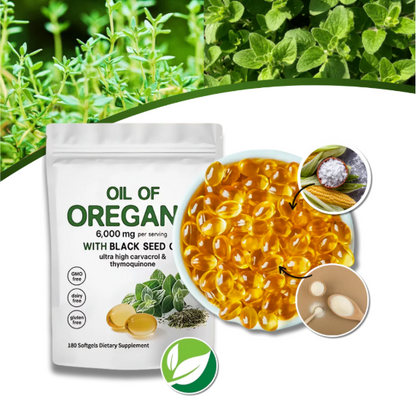 Cápsulas de Óleo de Orégãos - 180 CAPSULAS - 3 MESES