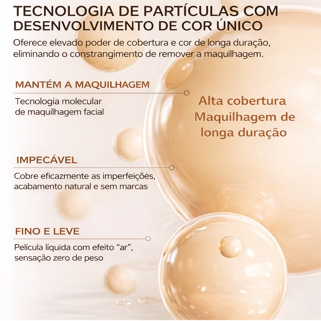 BASE DE MAQUILLAJE 5 EN 1 Tecnología Mimética de Color