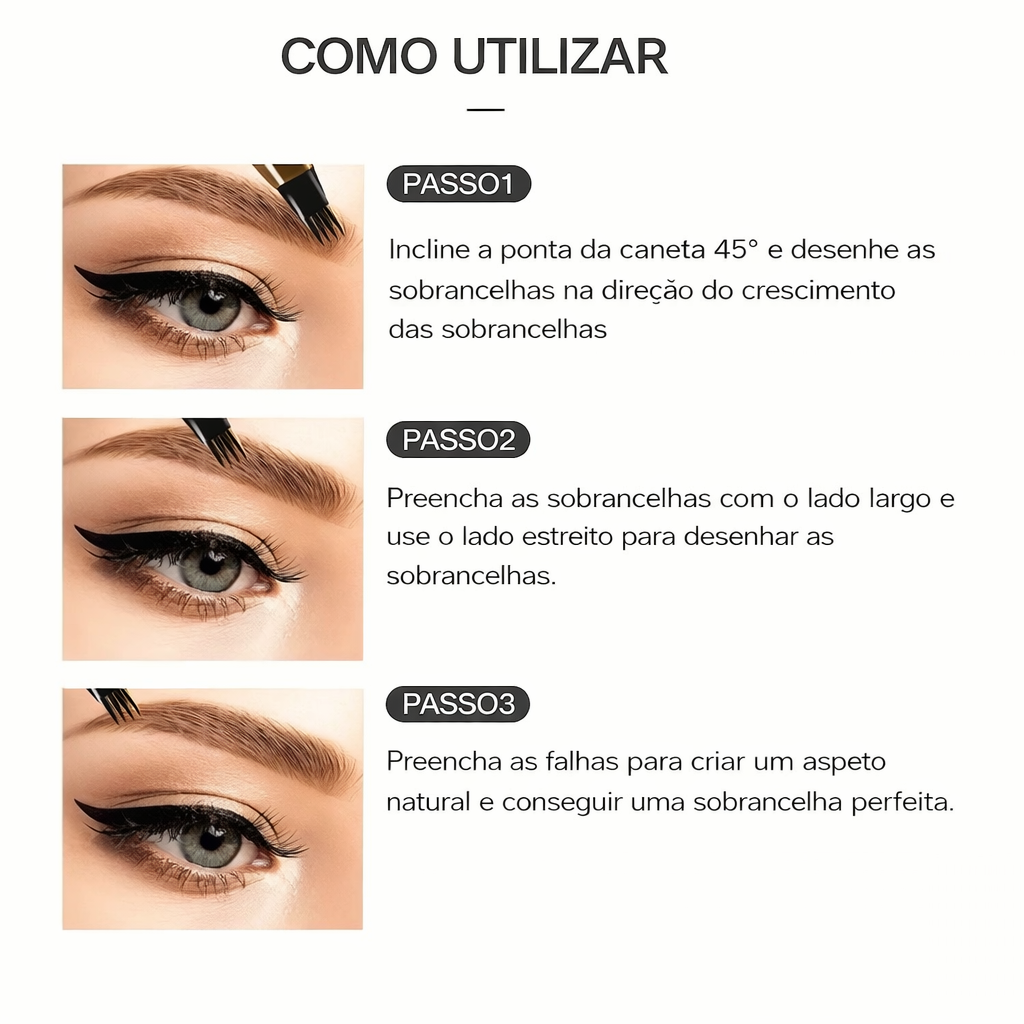 Lápis para Sobrancelhas 4D – Efeito Microblading Natural