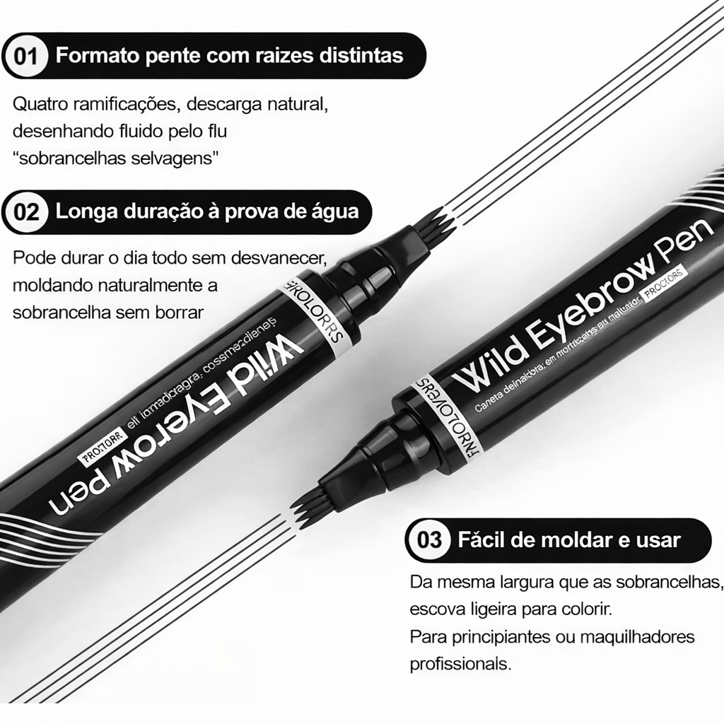 Lápis para Sobrancelhas 4D – Efeito Microblading Natural
