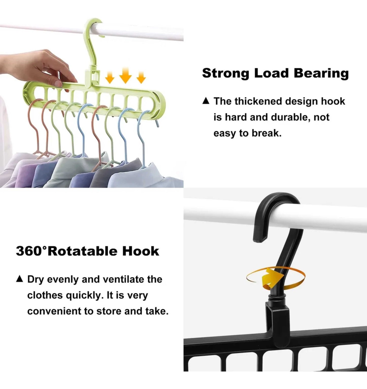 Pack de 5 Perchas Multiusos - WiseHanger™