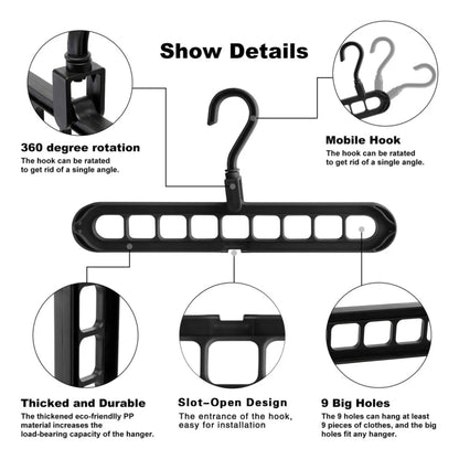 Pack de 5 Perchas Multiusos - WiseHanger™