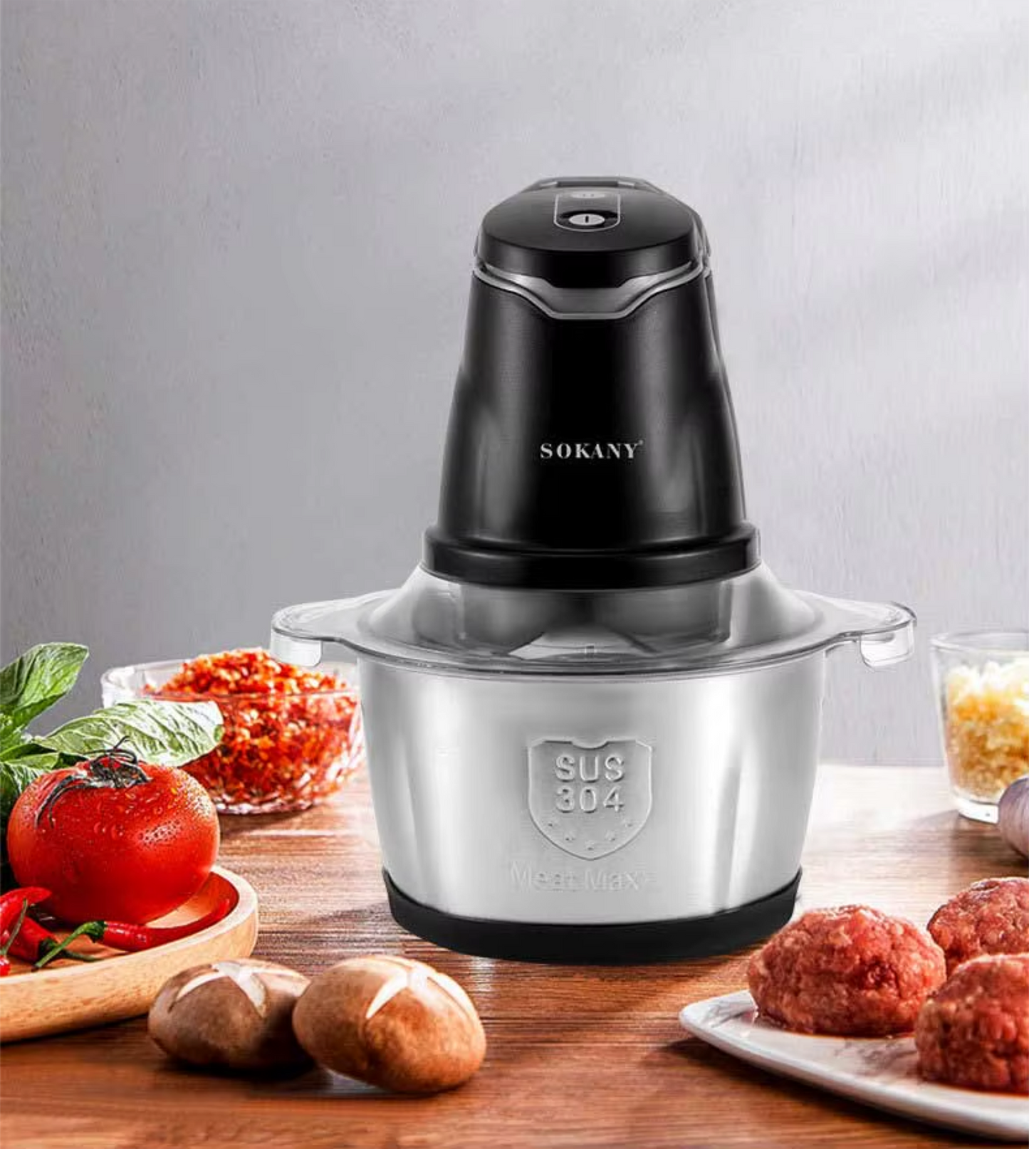 Molinox™ ProChef – Picadora Eléctrica de Acero Inoxidable 2L