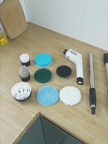 PowerClean™ 9 en 1 – Cepillo Eléctrico de Limpieza Inalámbrico