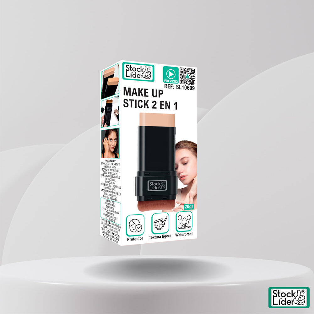 Base em Stick 2 em 1 com Pincel Integrado
