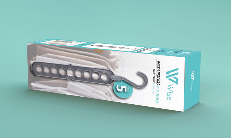 Pack de 5 Perchas Multiusos - WiseHanger™