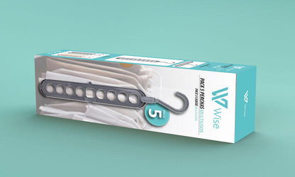 Pack de 5 Perchas Multiusos - WiseHanger™