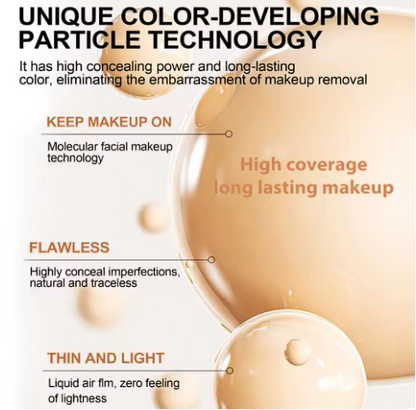 BASE DE MAQUILLAJE 5 EN 1 Tecnología Mimética de Color