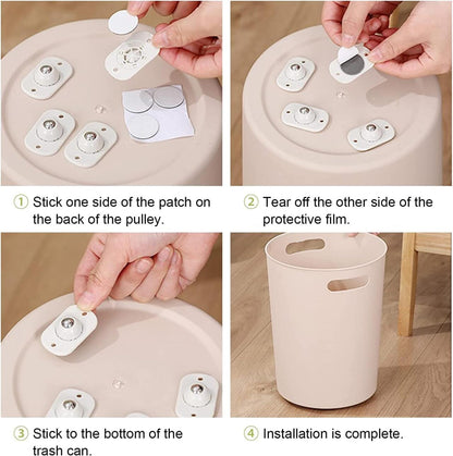 Mini Ruedas Autoadhesivas Multiusos - Wheele™