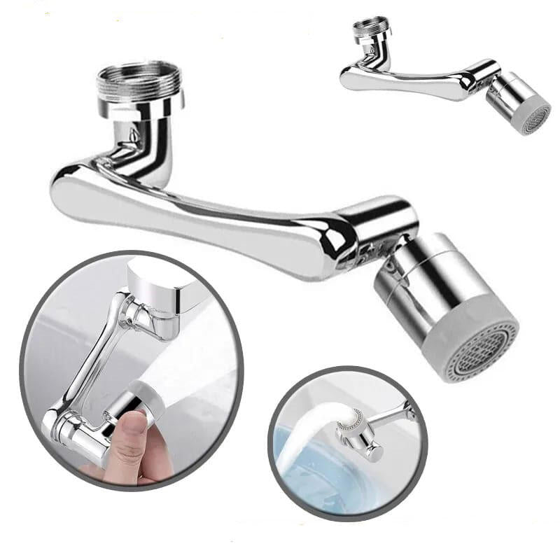 Extensor de Torneira Rotativa 1080° AquaFlex Pro (Compre 1 e leve 2)