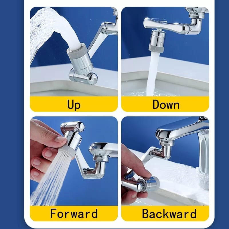Extensor de Torneira Rotativa 1080° AquaFlex Pro (Compre 1 e leve 2)